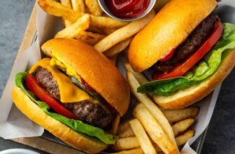 Air Fryer Burgers | Cookies & Cups