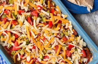 Layered Taco Dip-The Southern Girl Cooks versatile recipe mexican