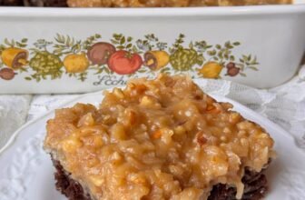 The Finest German Chocolate Brownies from a Brownie Combine